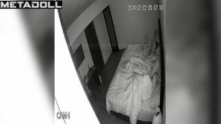 Tired husband didn't want to fuck, so the wife masturbated to porn