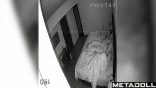 Tired husband didn't want to fuck, so the wife masturbated to porn
