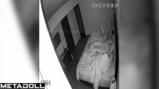 Tired husband didn't want to fuck, so the wife masturbated to porn