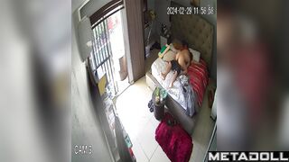 Skinny brunette took the initiative and fucked her bf in cowgirl position