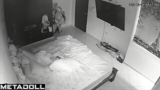 A man fucked a whore in his apartment and got ready to go to the office
