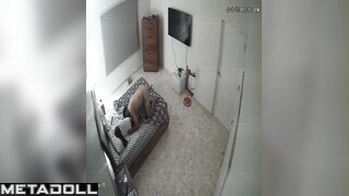 Tiny brunette invited a stranger to her home, she wants to have fun