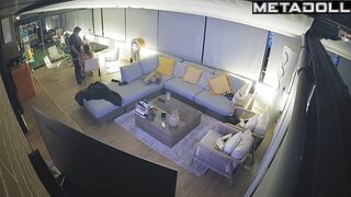 Guy touching her nipples so hotly after party, watch