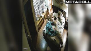 Naked girl with small tits asked him to help her cum with a dildo