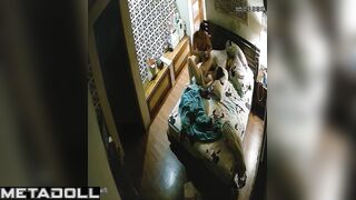 Naked girl with small tits asked him to help her cum with a dildo