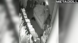 Long-haired woman enjoying his presence in her bed