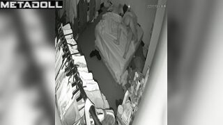 Long-haired woman enjoying his presence in her bed