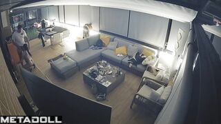 Busty whore in sexy lingerie making blowjob to a client