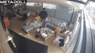 This pretty blonde is the best dick rider, living room tapes