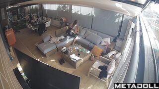 This pretty blonde is the best dick rider, living room tapes