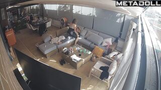 This pretty blonde is the best dick rider, living room tapes