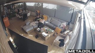 This pretty blonde is the best dick rider, living room tapes