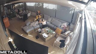 This pretty blonde is the best dick rider, living room tapes