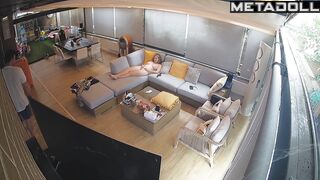 Naked blonde made his cock hard with a perfect blowjob