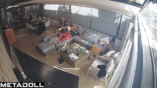 She climbed on his dick in a dress with an unusual neckline