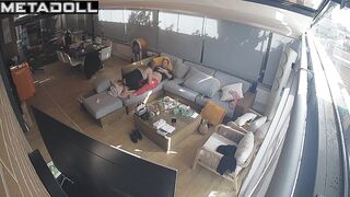She climbed on his dick in a dress with an unusual neckline
