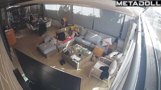 She climbed on his dick in a dress with an unusual neckline
