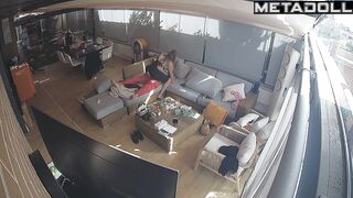 She climbed on his dick in a dress with an unusual neckline