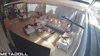 Blonde with juicy body saddled cock her rich lover