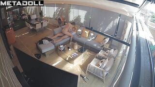 Blonde with juicy body saddled cock her rich lover