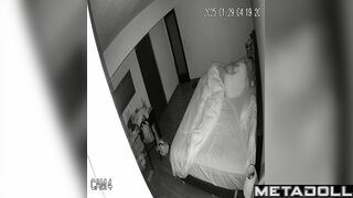 Tiny girl adores his strong and sexy body - bedroom video