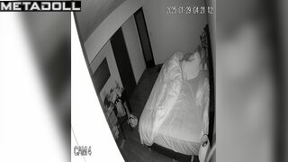Tiny girl adores his strong and sexy body - bedroom video