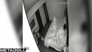 Tiny girl adores his strong and sexy body - bedroom video