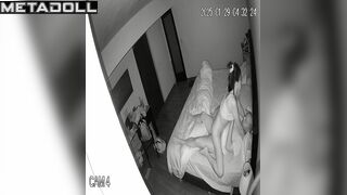 Tiny girl adores his strong and sexy body - bedroom video