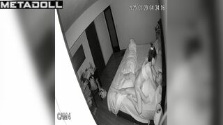 Tiny girl adores his strong and sexy body - bedroom video