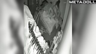 Skinny girl adores fucking with the lights off, bedroom video