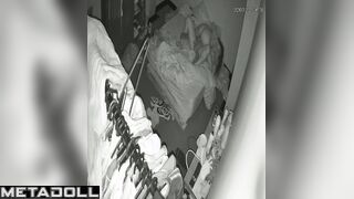 Skinny girl adores fucking with the lights off, bedroom video