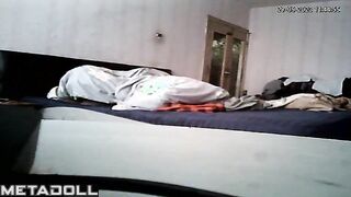 Brunette playing with her humming friend, solo video