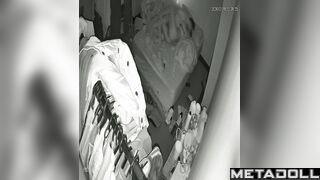They enjoying safe sex with a condom, bedroom tape