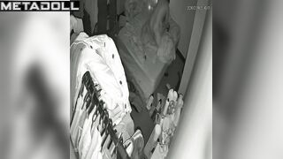 They enjoying safe sex with a condom, bedroom tape