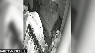 They enjoying safe sex with a condom, bedroom tape