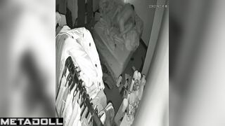 They enjoying safe sex with a condom, bedroom tape