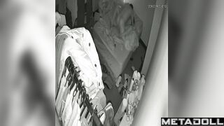 They enjoying safe sex with a condom, bedroom tape