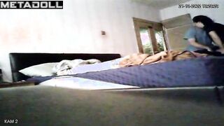 She dressed in stockings for that passionate sex in a hotel