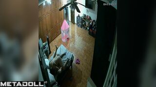 He wet her pussy with saliva and fucked sweetly, look