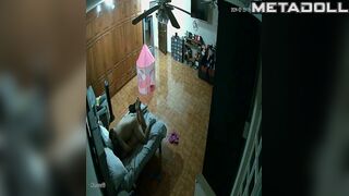 He wet her pussy with saliva and fucked sweetly, look
