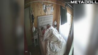 They fucking lazy under the blanket and having fun