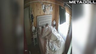 They fucking lazy under the blanket and having fun