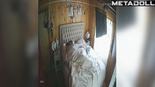 Milf and old fart fucking under the blanket and having fun
