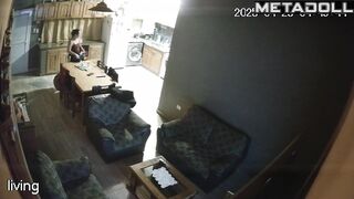 People enjoying each other on the kitchen chair right now