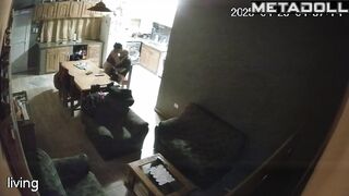 People enjoying each other on the kitchen chair right now