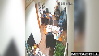 Colleagues locked themselves in the office and licked each other