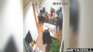 Colleagues locked themselves in the office and licked each other
