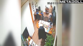 Colleagues locked themselves in the office and licked each other