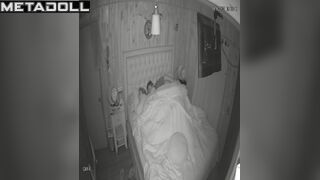 Milf and old fart had lazy sex under the blanket, look