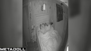 Milf and old fart had lazy sex under the blanket, look
